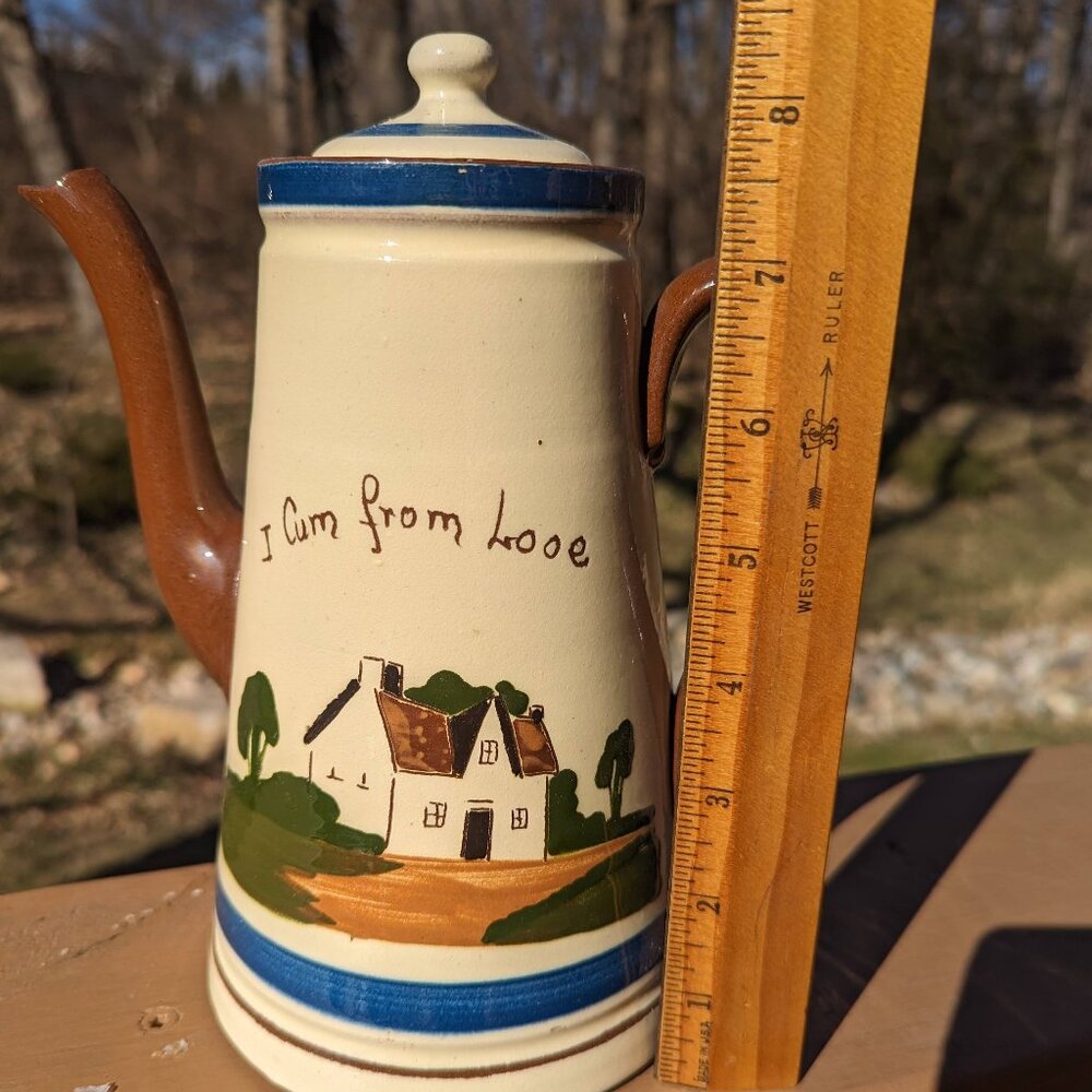 Vintage Watcombe Torquay Motto Ware Coffee Pot - Picture 6 of 10